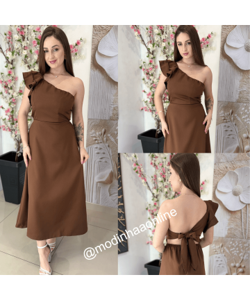 Vestido Julieta Marrom